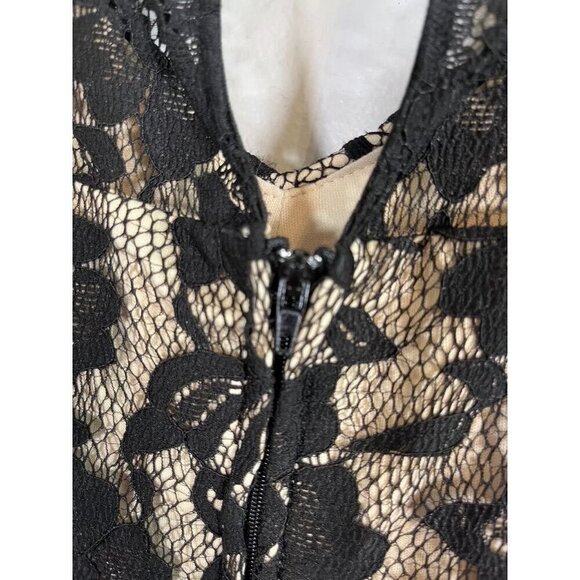 Torrid Floral Skater Dress 24 Black Mesh Neutral Romantic Grunge Preppy Boho 80s - Picture 11 of 15